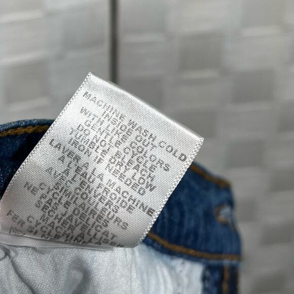 NYDJ Women’s Vintage Wide Leg Mid Rise Blue Denim Jeans Size 4 Hippie Boho - Picture 12 of 15